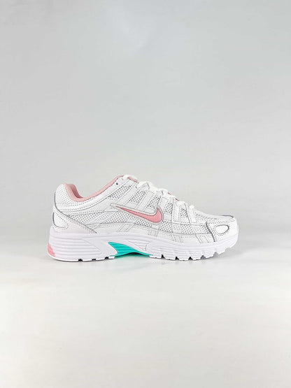 Nike P-6000 IR1215-104 White Pink Aqua Retro Running Sneakers