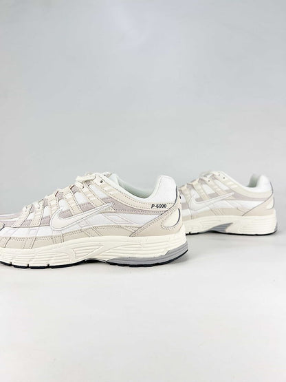 Nike P-6000 IV6029-030 Sail White Grey Retro Running Sneakers